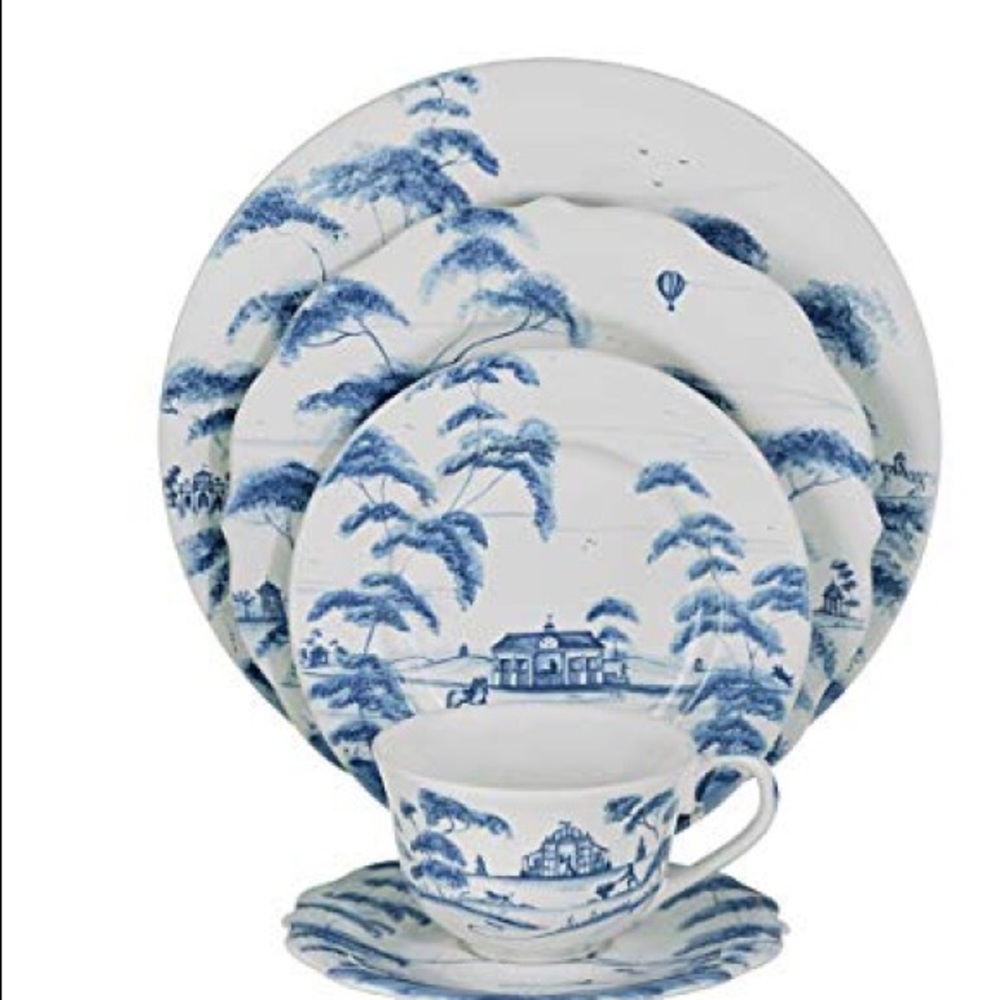 Juliska Country Estate Blue 5 piece place setting